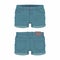 Women`s dark blue denim shorts