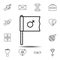 Women\\\'s day, flag, gender icon. Simple thin line, outline vector element of Women\\\'s day, 8 march icons set for UI and UX, websit