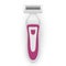 Women s electric razor with on off button realistic vector female body shaving equipment