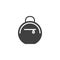 Women's handbag vector icon