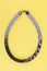 Women\\\'s jewelry. Necklace woven of multicolored beads with magnetic closure