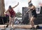 Women`s Logrolling Competition at 2019 Florida State Fair