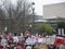 Women`s March, Protest Crowd, Bridges Not Walls, Immigration, Signs and Posters, Washington, DC, USA