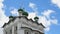 Women\'s Orthodox Church with green domes