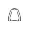 Women`s plus size sweater line icon