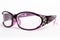 Women`s Purple Rhinestone Studded Glasses
