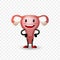 Women`s reproductive system character