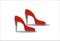 women\\\'s shoes - red