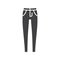 Women`s skinny jeans glyph icon