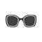 Women`s sunglasses glyph icon