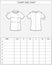 Women`s t-shirt size chart