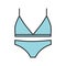 Women`s underwear color icon