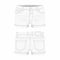 Women`s white denim shorts