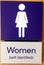 Women self-identified Washroom