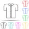 women shirt multi color style icon. Simple thin line, outline vector of clothes icons for ui and ux, website or mobile application