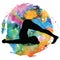 Women silhouette. Plow Yoga Pose. Halasana