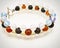 women silver bracelet natural gemstone beads