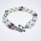 women silver bracelet natural gemstone beads