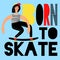 Women skateboarding poster