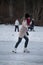 women skating on ice