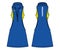 Women Sleeveless slashed polo collar tennis dress t-shirt with sports bra jersey design flat sketch Illustration suitable for