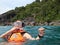 Women Snorkeling At Thailand Similan Island