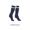 women socks icon on white background. Simple element illustration from clothes concept