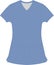 Women Soft V Neck Tunic Illustration Vectors