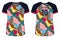 Women Sports Jersey t-shirt design concept Illustration, abstract geometric printed Raglan V Neck t shirt for girls and Ladies