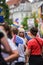 Women staring. Gay pride at Copenhagen, year 2018