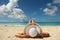 Women sunbathing on the beach