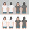 Women t-shirt design template