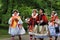 Women in traditional Hungarian dress