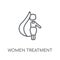 Women Treatment linear icon. Modern outline Women Treatment logo