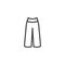 Women trousers line icon