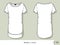 Women tunic. Template for design, easily editable by layers