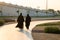 women wearing hijab walking in Abu Dhabi streets