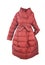 Women winter coat red