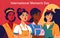 Women in the Workforce: International Women\'s Day Banner Showcasing Women in Various Careers