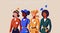 Women in the Workforce: International Women\'s Day Banner Showcasing Women in Various Careers