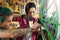 Women working in a bicycle repair shop