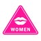 Women zone vector sign