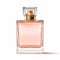 Womens classic perfume bottle isolated on white background, elegant fragrance and luxury floral scent, generative ai