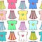 Womens clothing pattern seamless vector