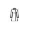Womens coat line icon