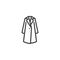 Womens coat line icon