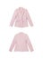 Womens fashionable pink blazer isolated on white background. Female fashion, clothing, stylish fabric cotton blazer