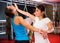 Womens sparring in self defense courses in gym