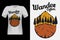 Wonder Often Hand Drawn Style Vintage T-Shirt Design