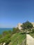 Wonderful Adriatic sea and panorama in Ortona Italy Abruzzo with the  castle